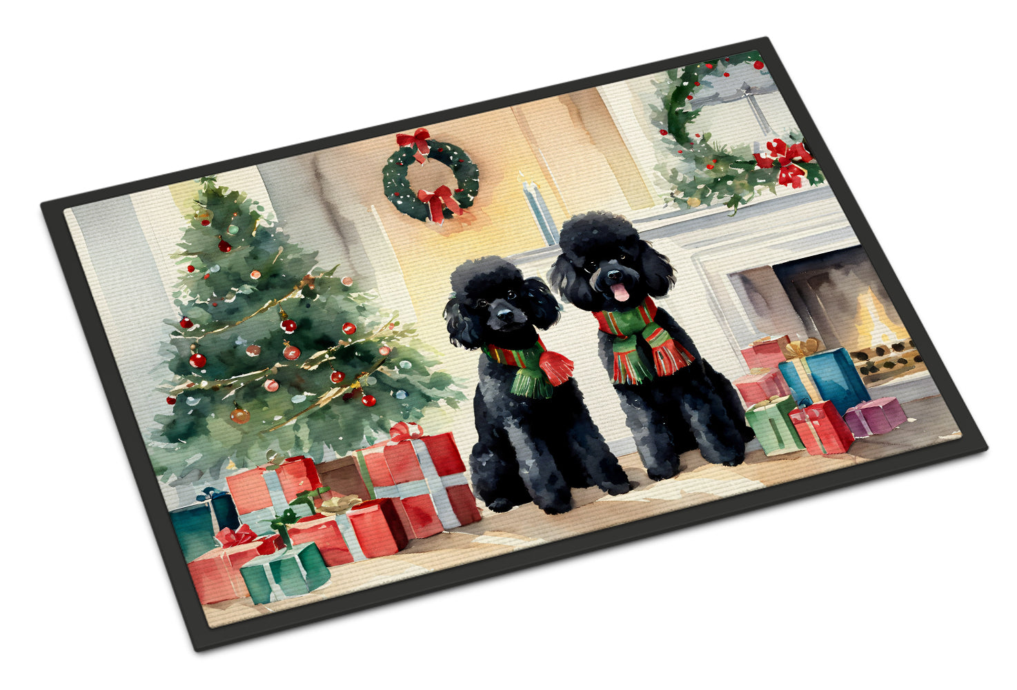 Buy this Poodle Cozy Christmas Doormat