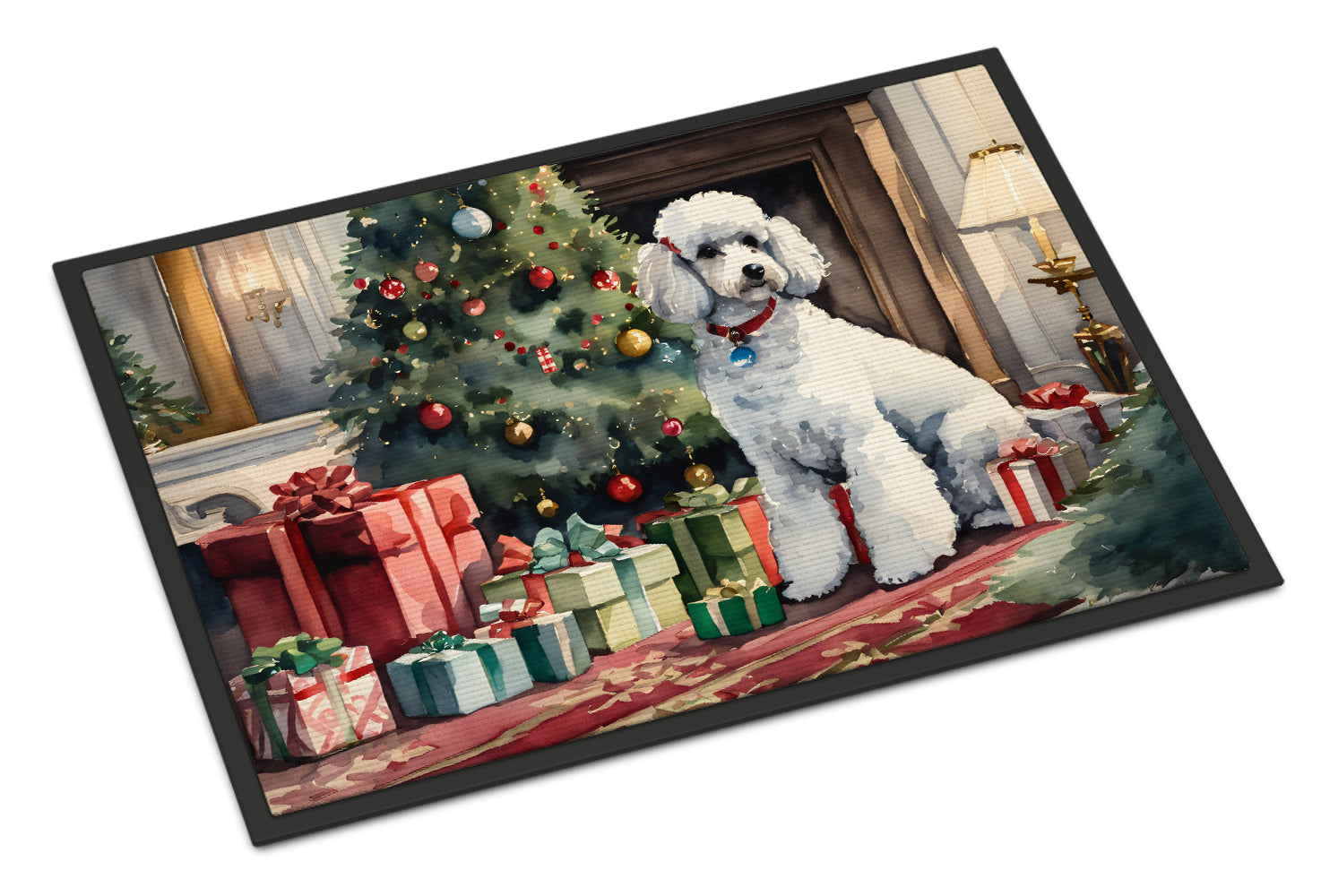 Buy this Poodle Cozy Christmas Doormat