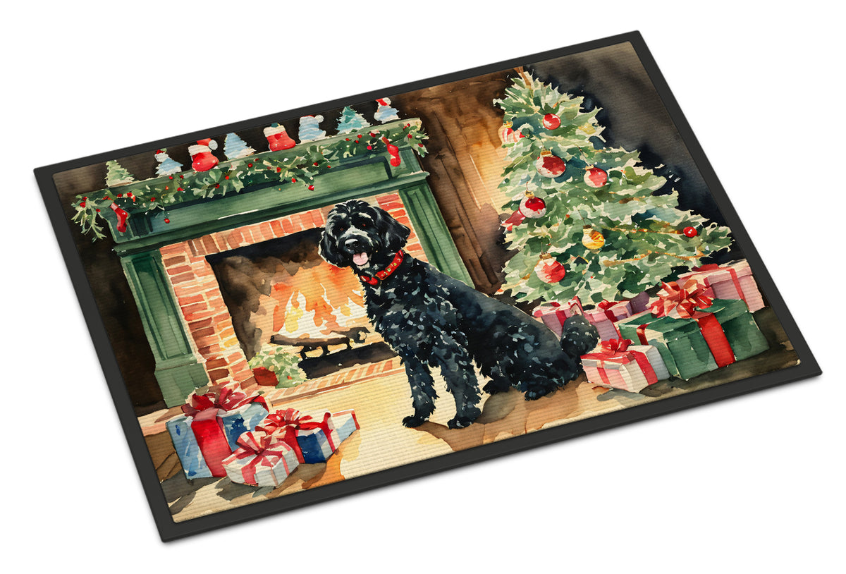 Buy this Portuguese Water Dog Cozy Christmas Doormat
