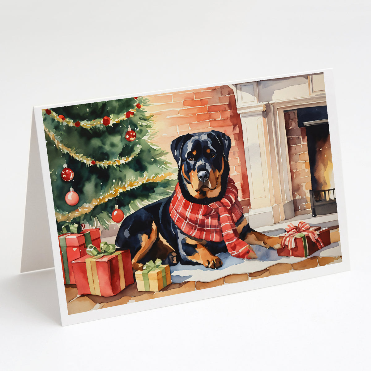 Buy this Rottweiler Cozy Christmas Greeting Cards Pack of 8