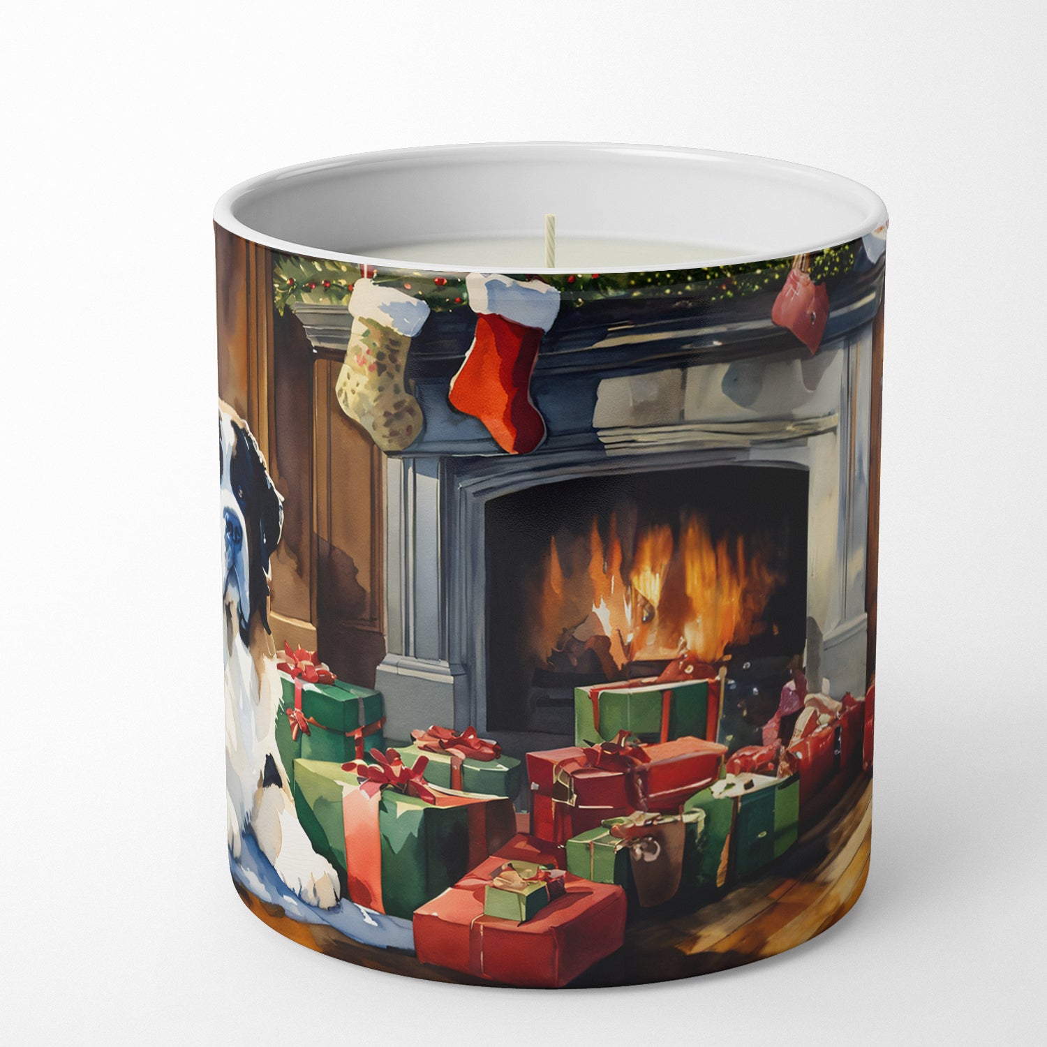 Saint Bernard Cozy Christmas Decorative Soy Candle