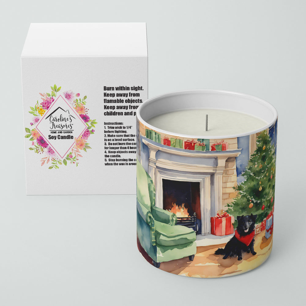 Buy this Schipperke Cozy Christmas Decorative Soy Candle