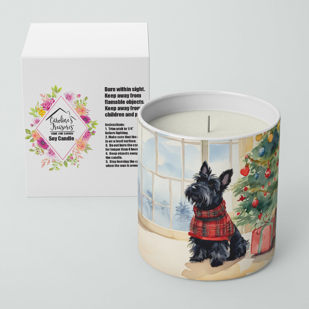 Scottish Terrier Cozy Christmas Decorative Soy Candle