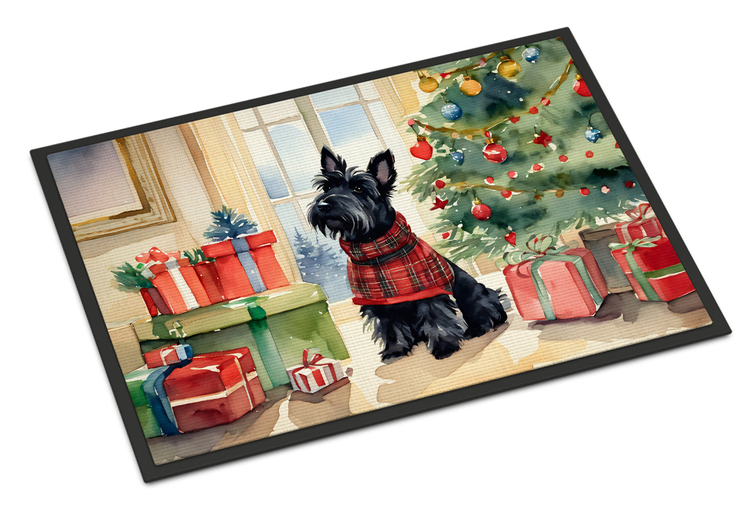 Buy this Scottish Terrier Cozy Christmas Doormat