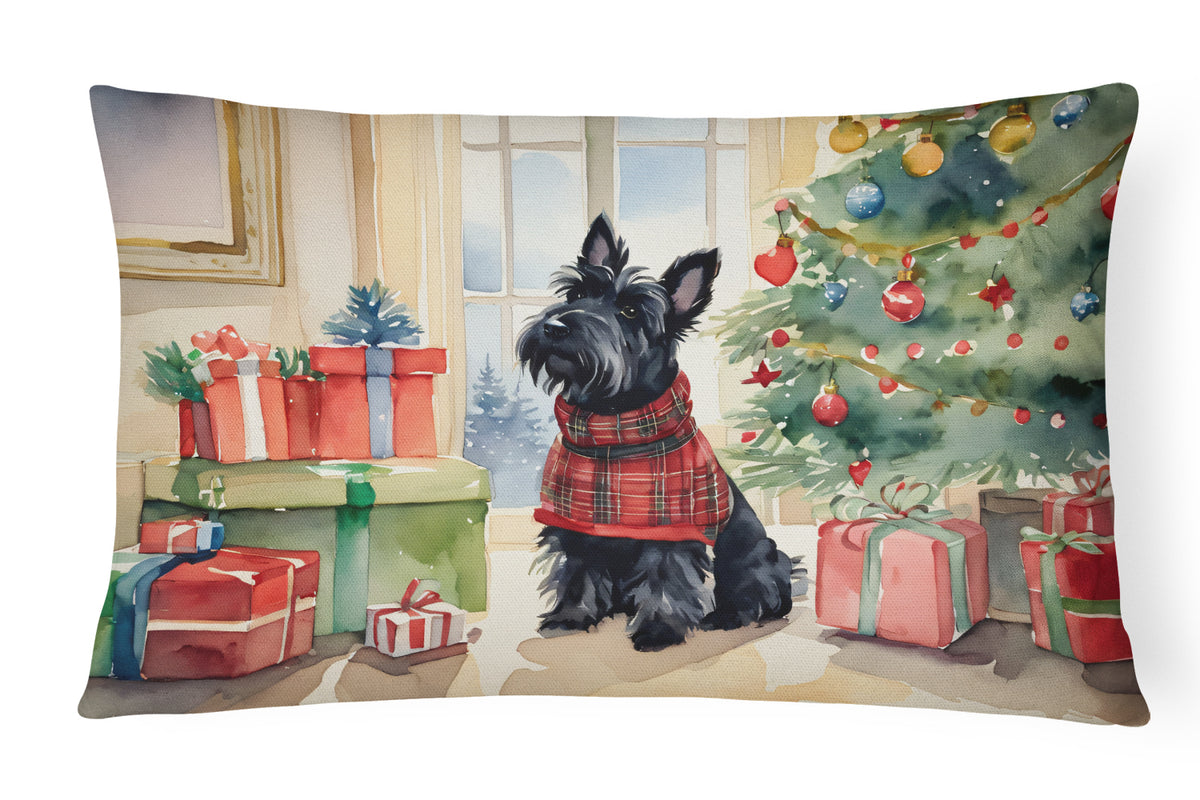 Buy this Scottish Terrier Cozy Christmas Throw Pillow