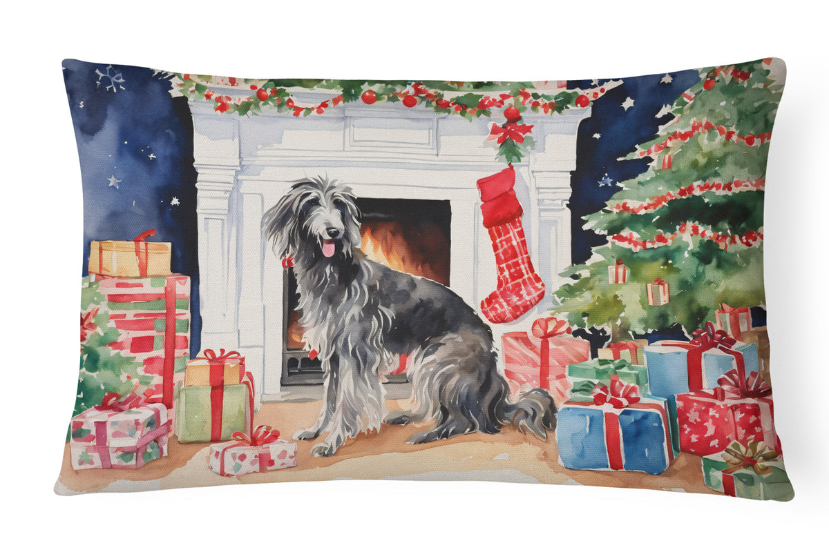 Buy this Scottish Deerhound Cozy Christmas Throw Pillow