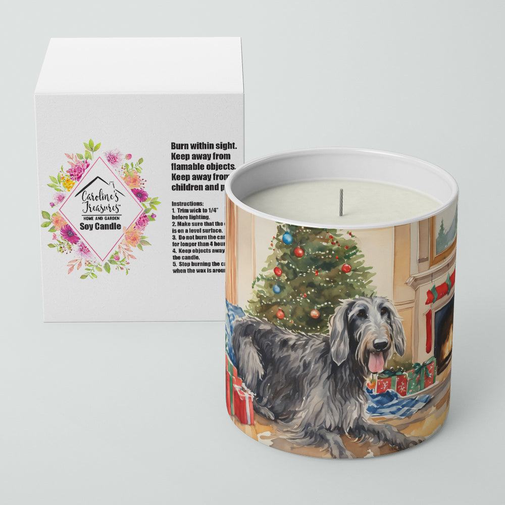 Scottish Deerhound Cozy Christmas Decorative Soy Candle