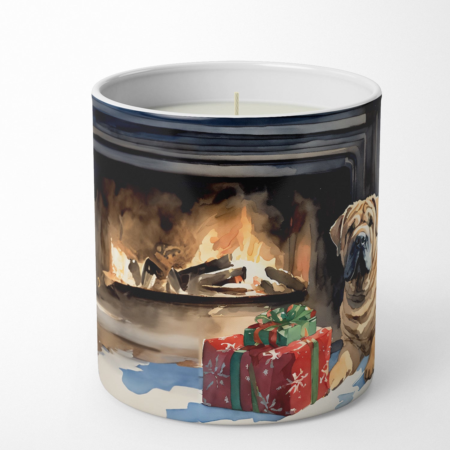 Shar Pei Cozy Christmas Decorative Soy Candle