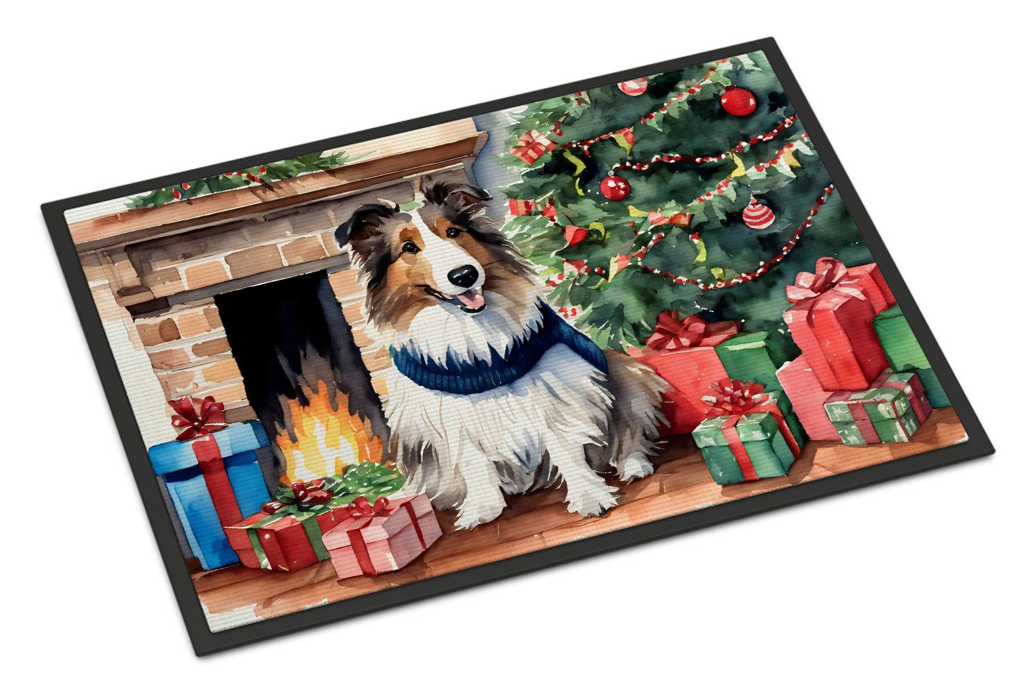 Buy this Sheltie Cozy Christmas Doormat