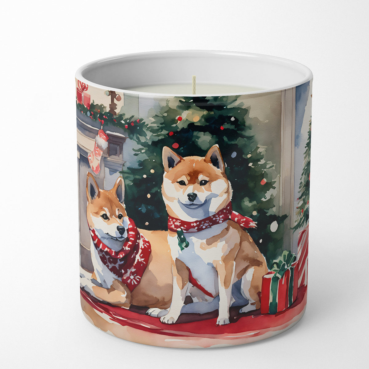 Buy this Shiba Inu Cozy Christmas Decorative Soy Candle