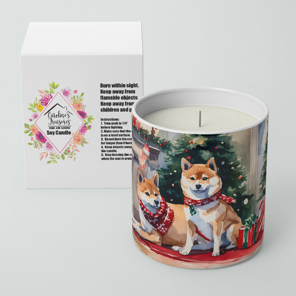Shiba Inu Cozy Christmas Decorative Soy Candle