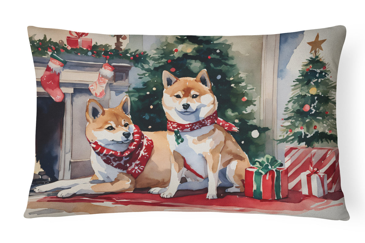 Buy this Shiba Inu Cozy Christmas Throw Pillow