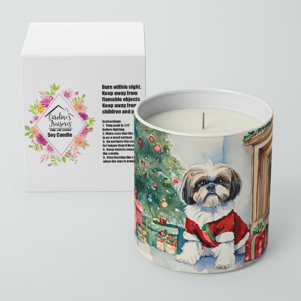 Shih Tzu Cozy Christmas Decorative Soy Candle