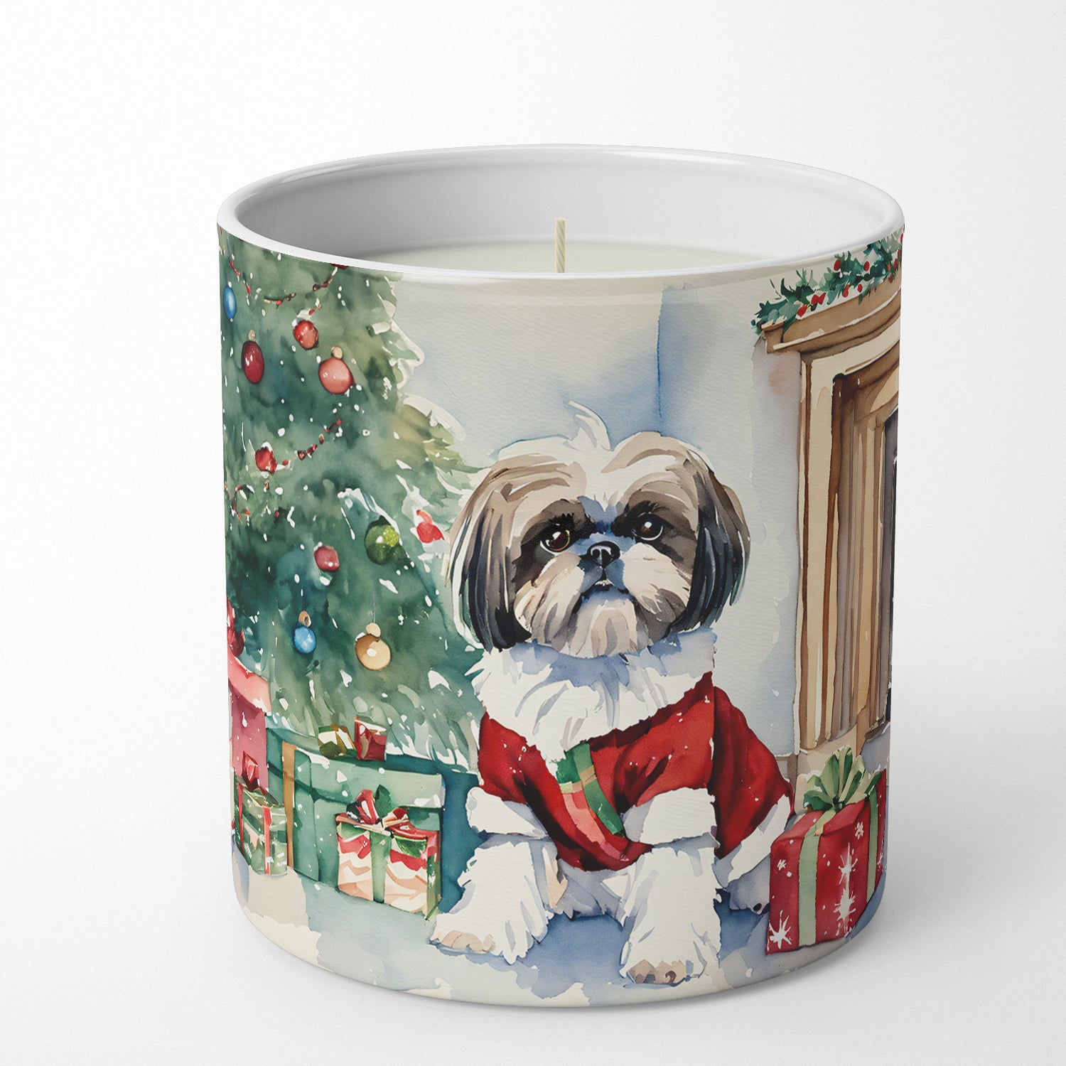 Shih Tzu Cozy Christmas Decorative Soy Candle