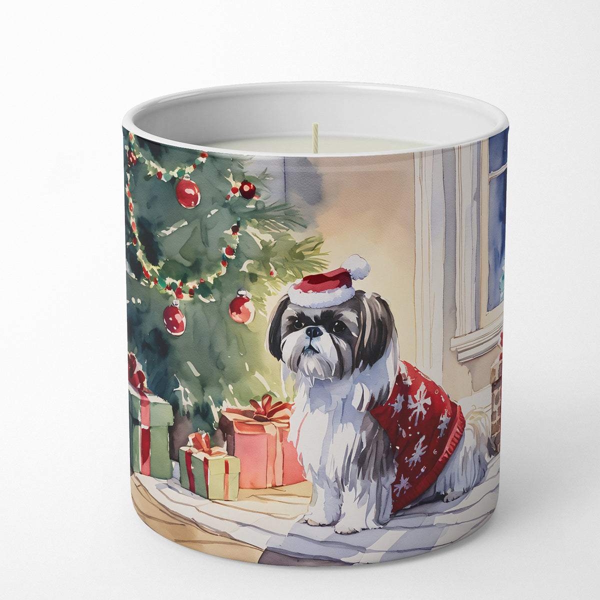 Buy this Shih Tzu Cozy Christmas Decorative Soy Candle