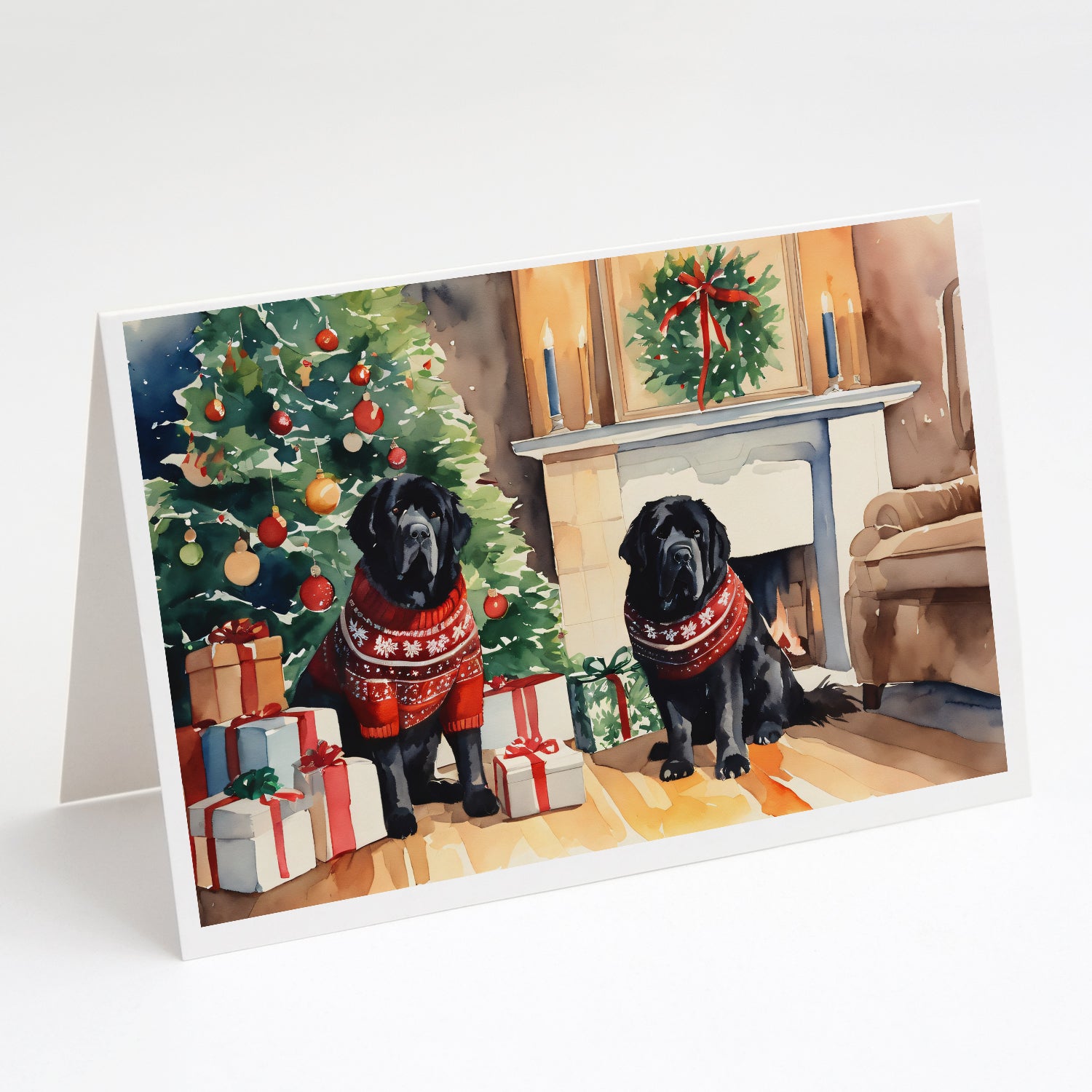Buy this Tibetan Mastiff Cozy Christmas Greeting Cards Pack of 8