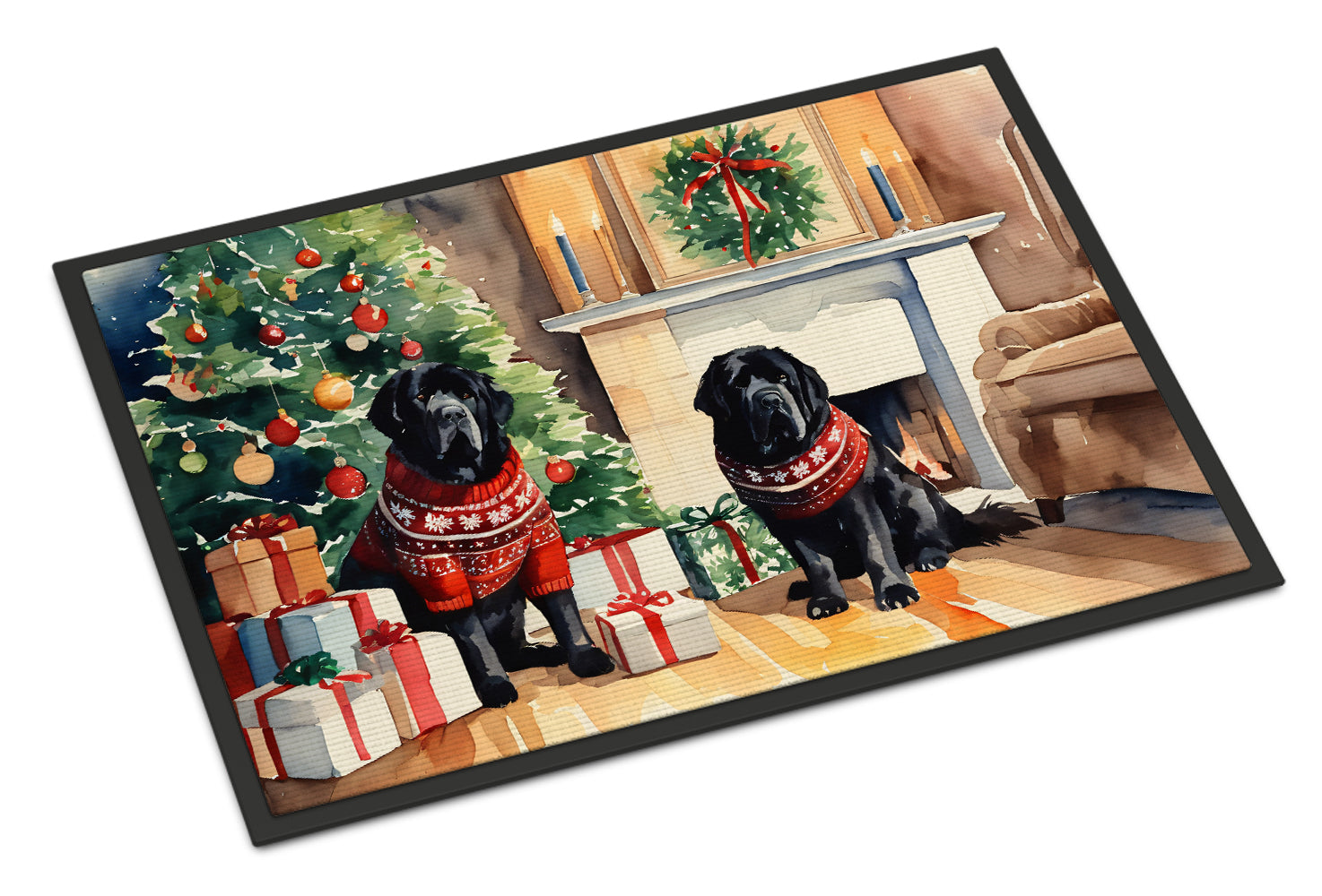 Buy this Tibetan Mastiff Cozy Christmas Doormat