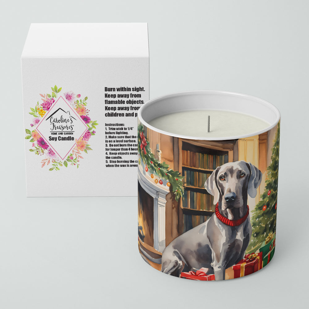 Weimaraner Cozy Christmas Decorative Soy Candle