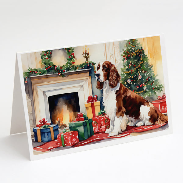 Buy this Welsh Springer Spaniel Cozy Christmas Greeting Cards Pack of 8