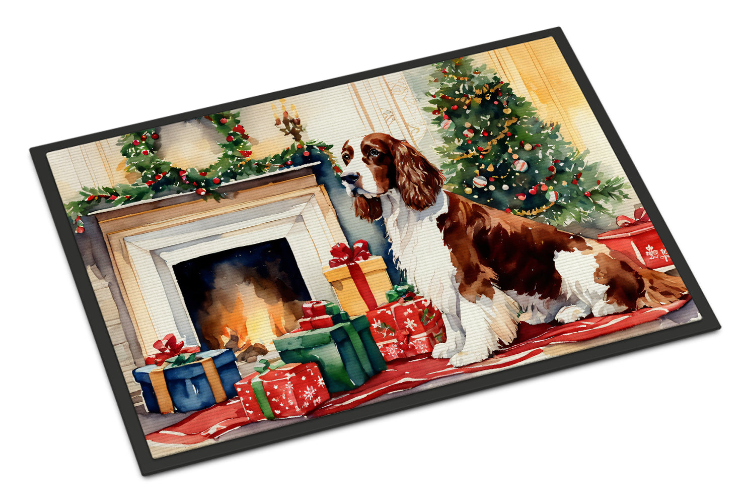 Buy this Welsh Springer Spaniel Cozy Christmas Doormat