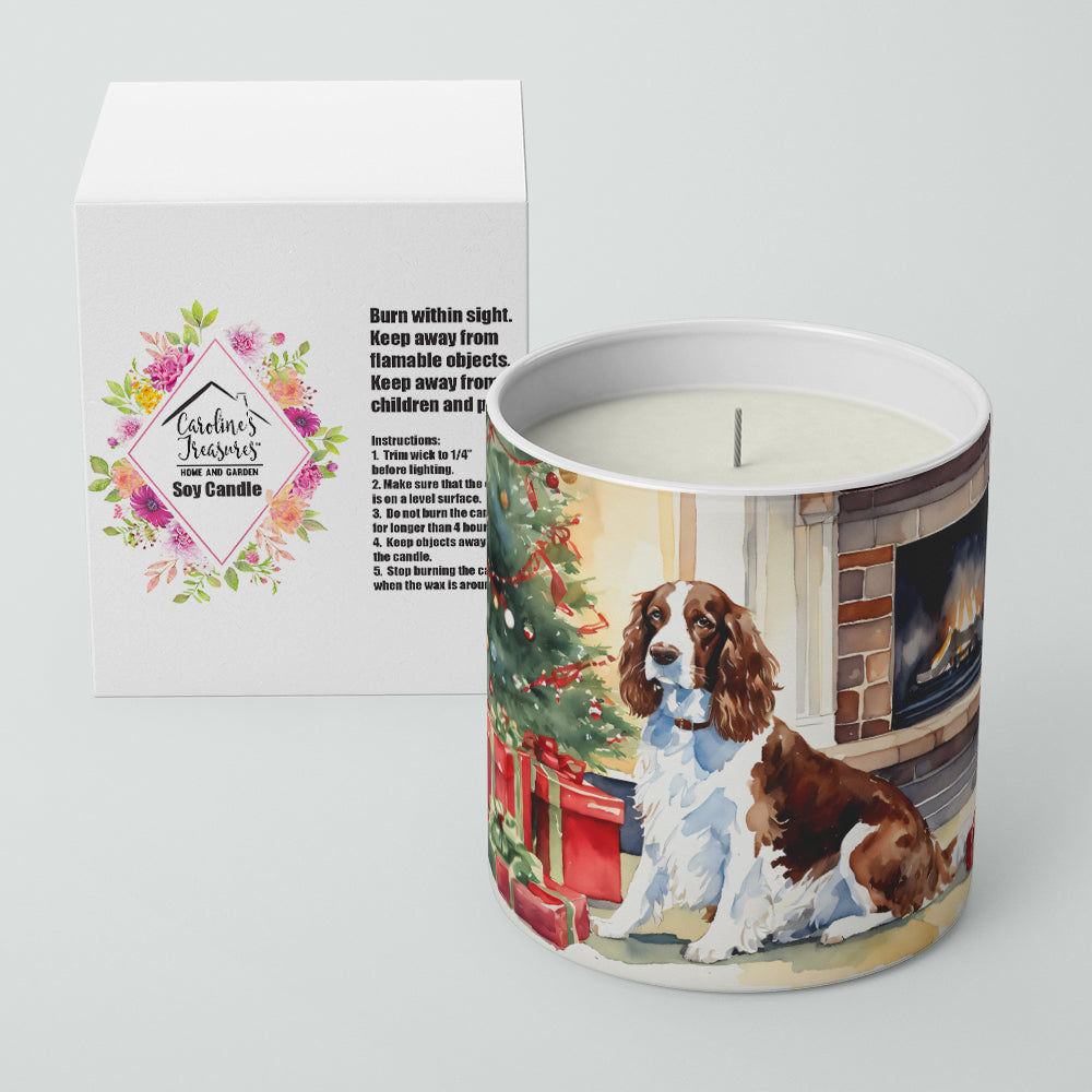 Welsh Springer Spaniel Cozy Christmas Decorative Soy Candle