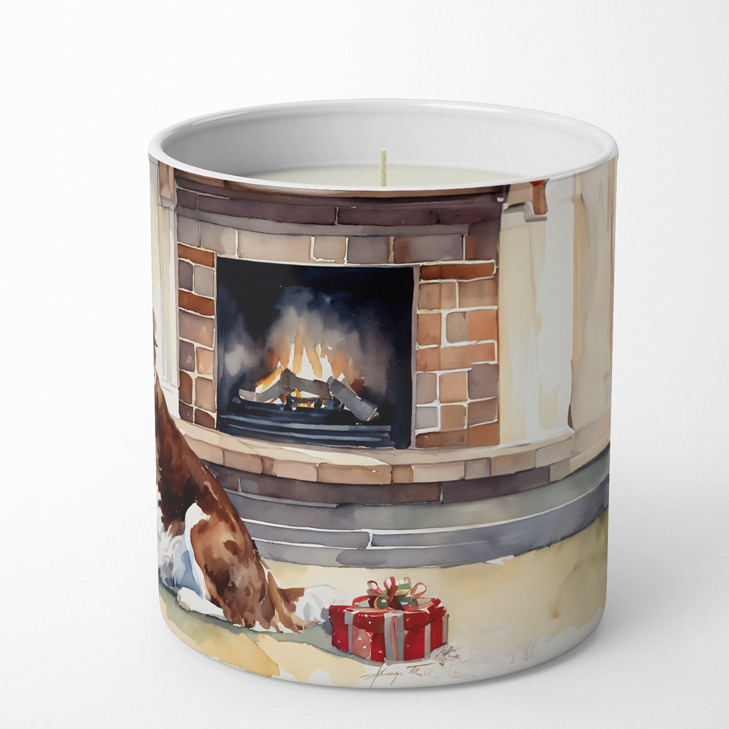 Welsh Springer Spaniel Cozy Christmas Decorative Soy Candle