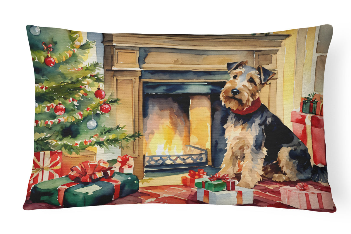 Buy this Welsh Terrier Cozy Christmas Throw Pillow