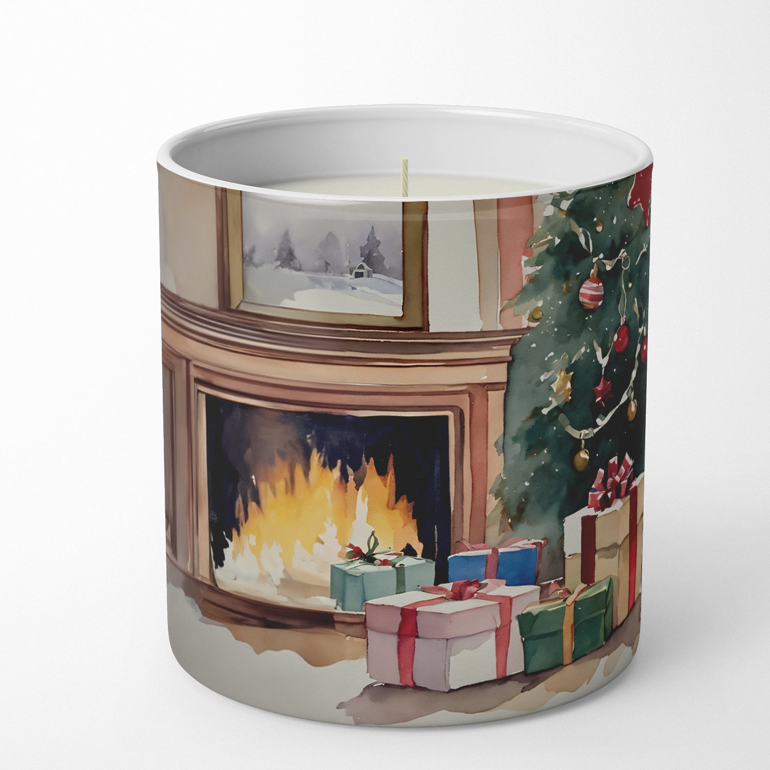 Fox Terrier Cozy Christmas Decorative Soy Candle
