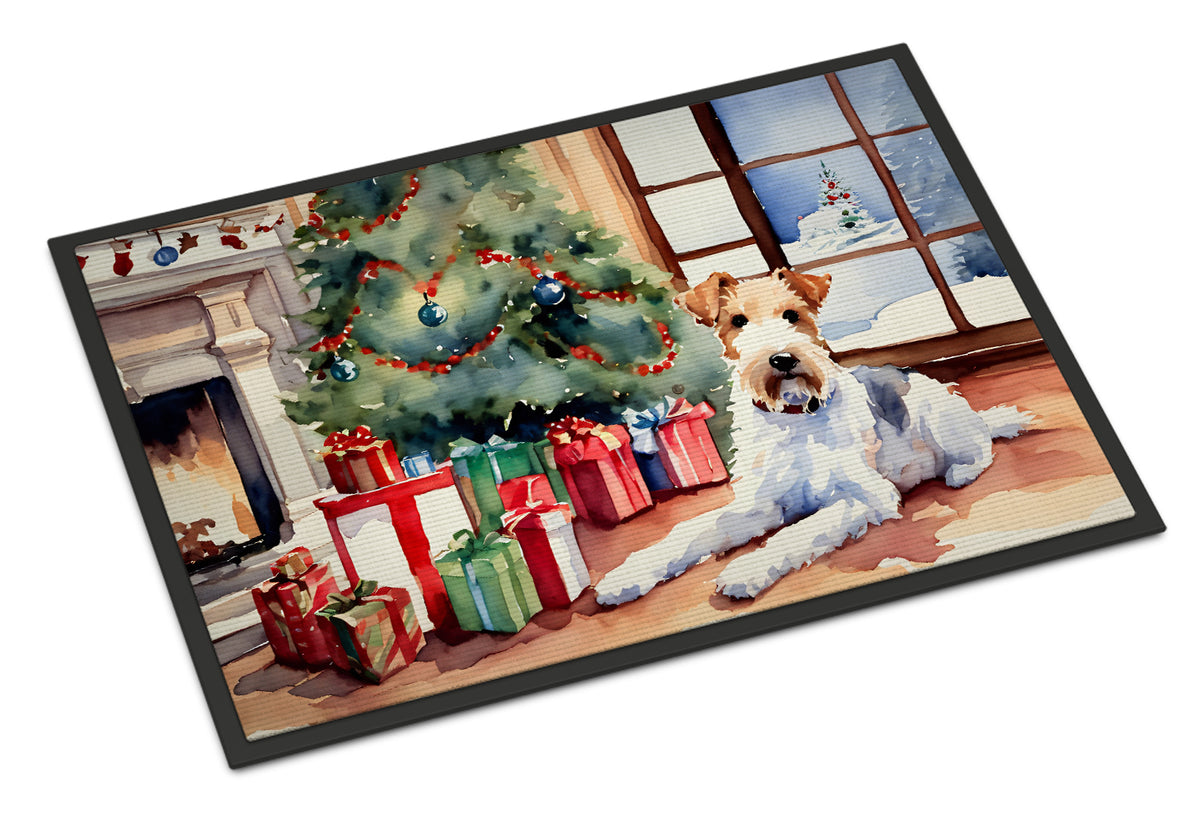 Buy this Fox Terrier Cozy Christmas Doormat