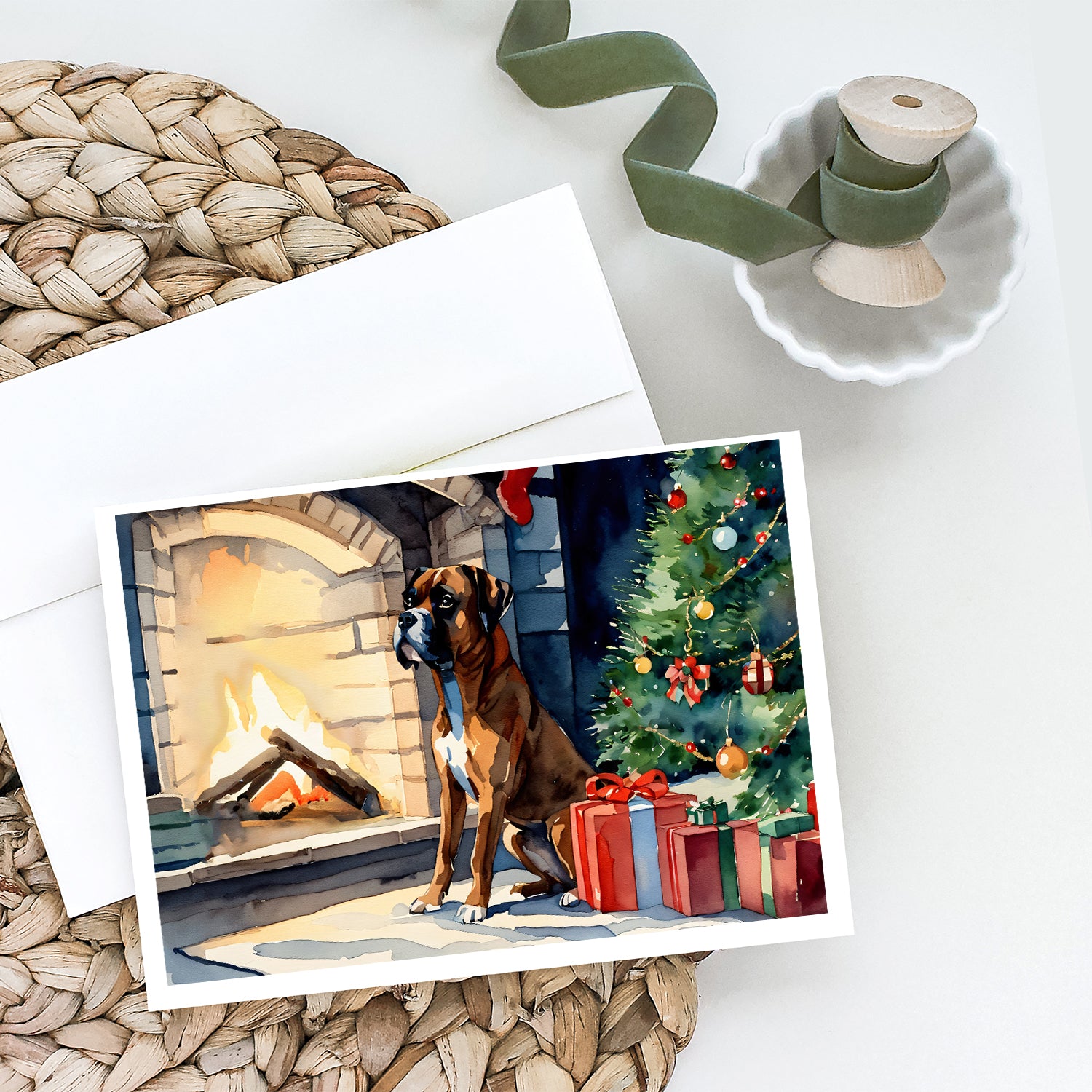 Buy this Boxer Cozy Christmas Greeting Cards Pack of 8