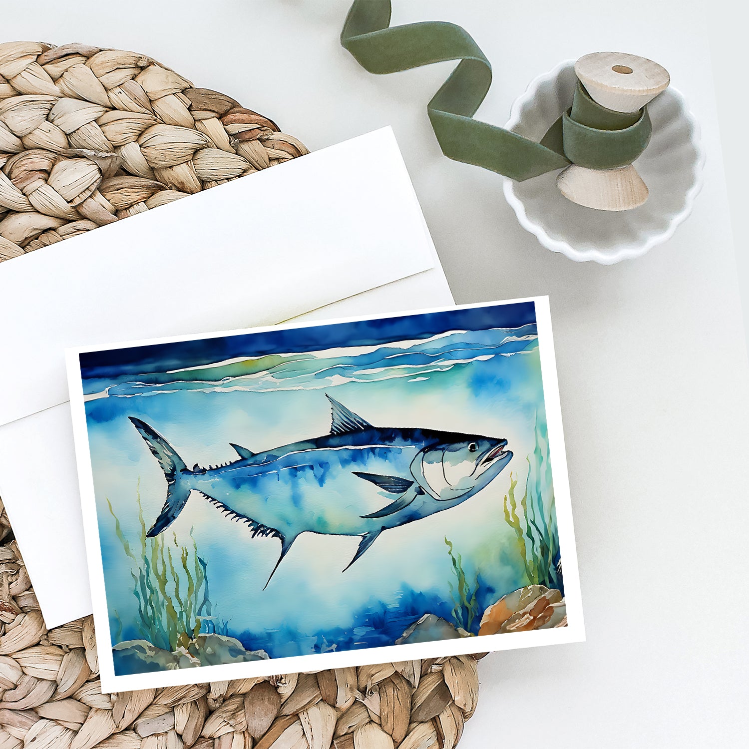 Bluefin Tuna Greeting Cards Pack of 8