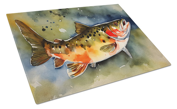 Buy this Brook Trout Glass Cutting Board Large