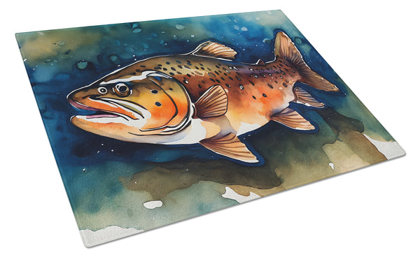 Buy this Brown Trout Glass Cutting Board Large