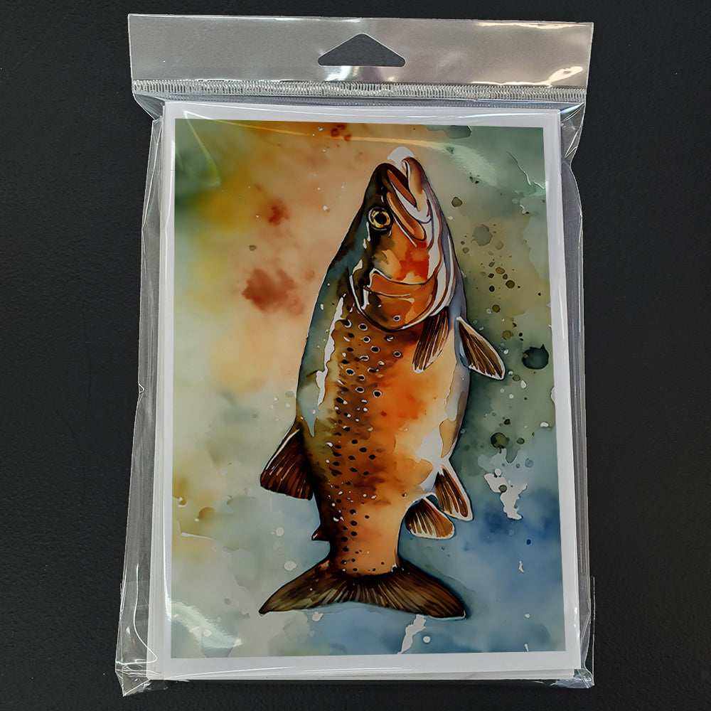 Brown Trout Greeting Cards Pack of 8