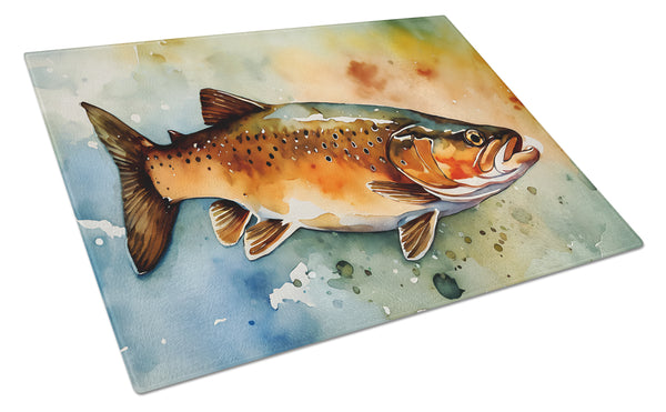Buy this Brown Trout Glass Cutting Board Large