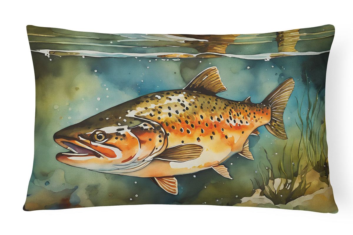Buy this Brown Trout Throw Pillow