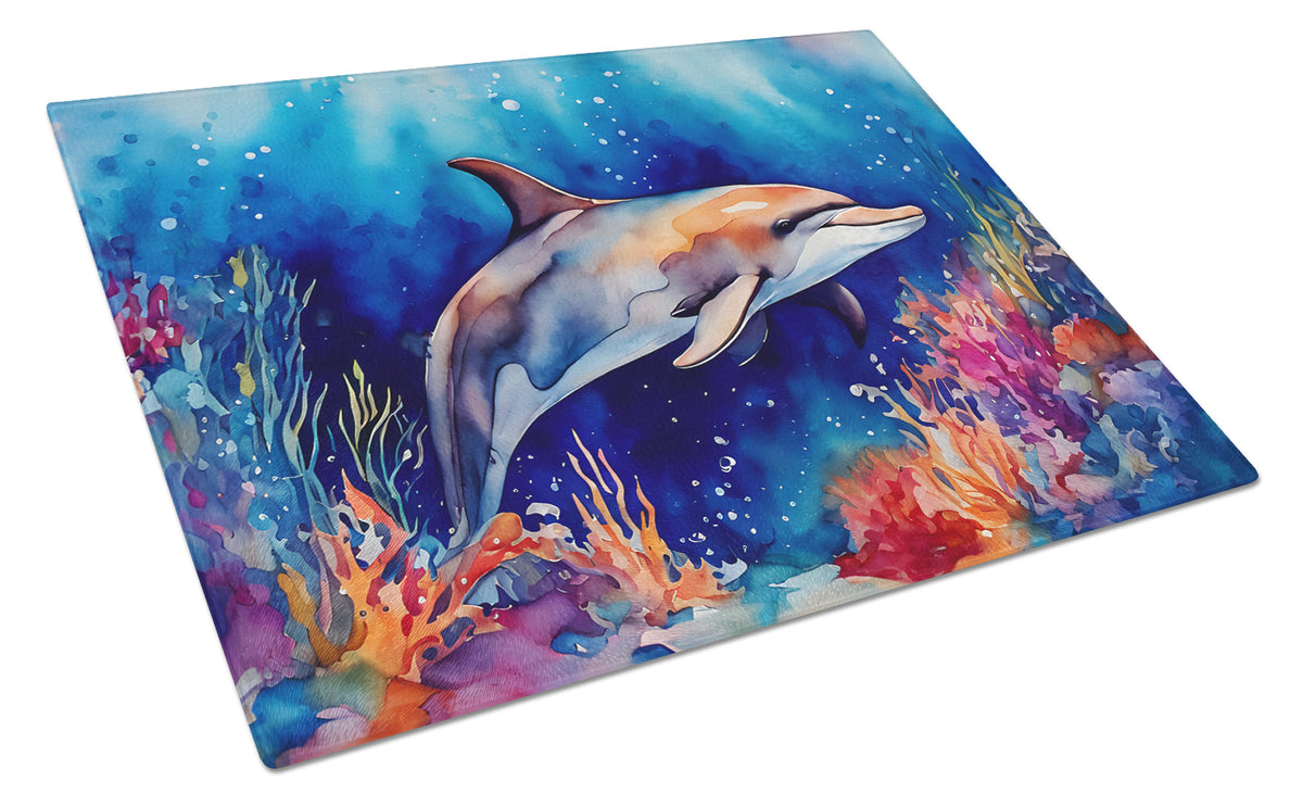 Buy this Dolphin Glass Cutting Board Large