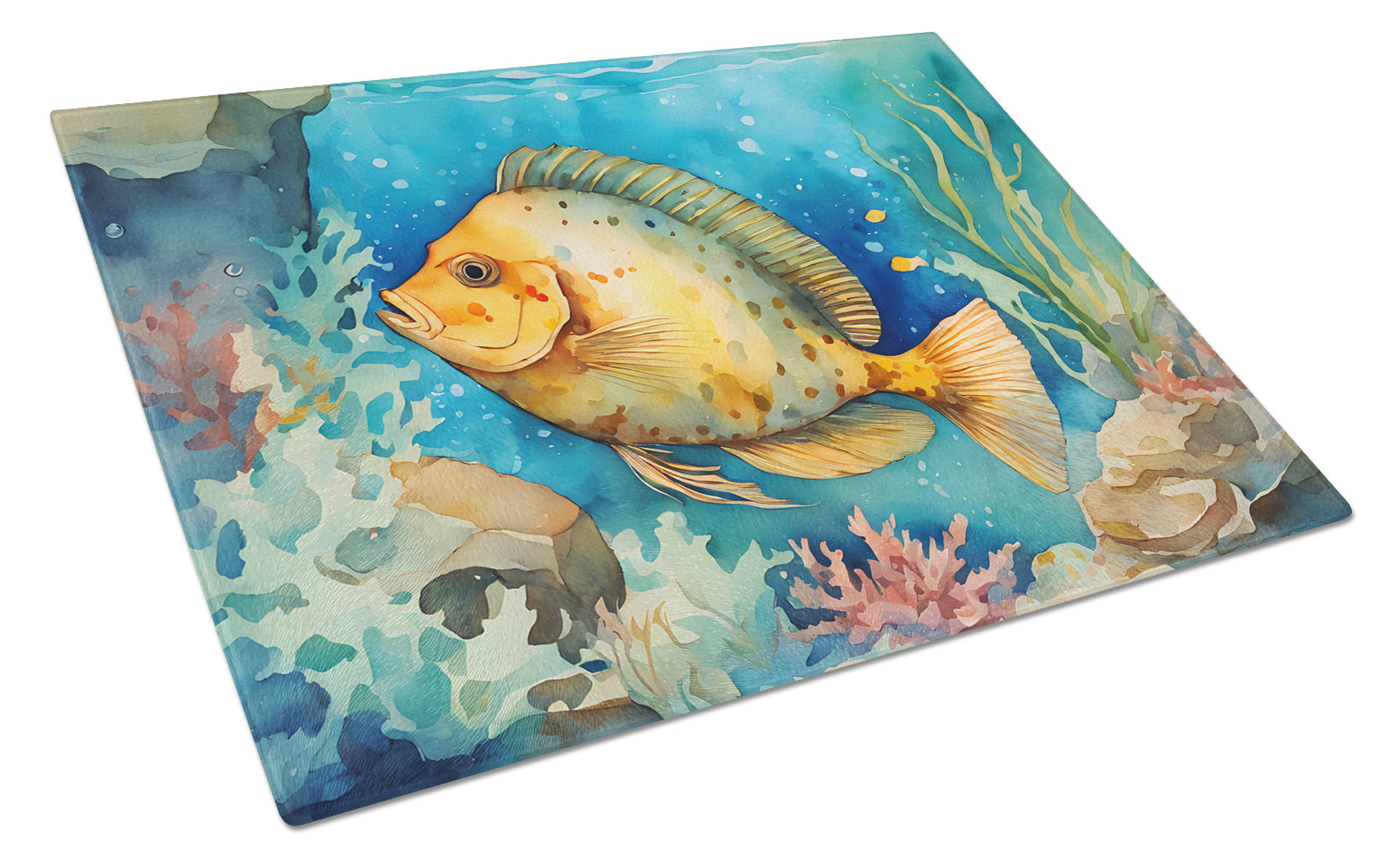 Buy this Flounder Glass Cutting Board Large