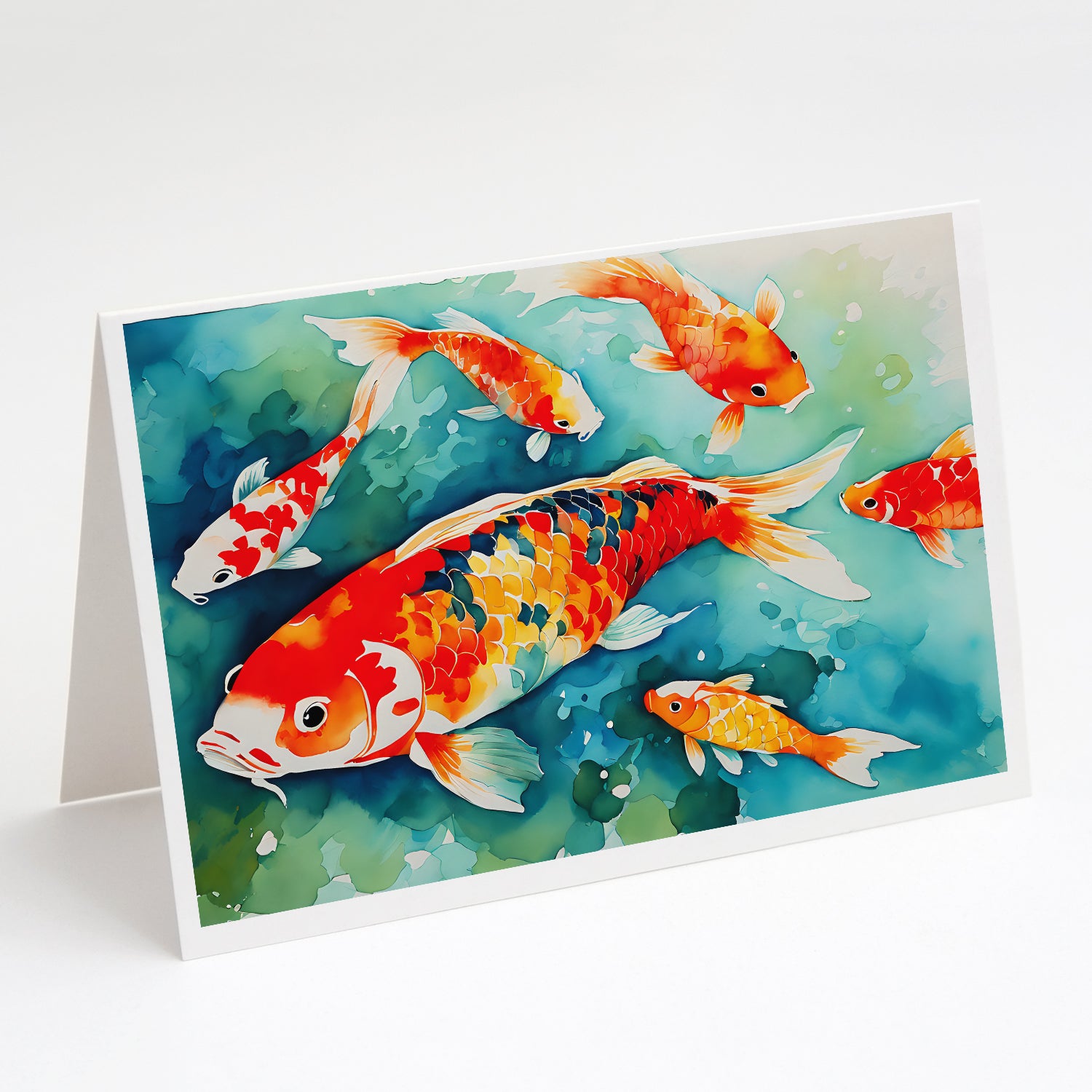 Buy this Koi Fish Greeting Cards Pack of 8