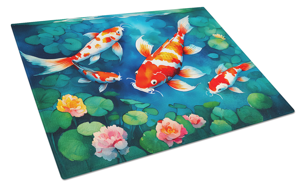 Buy this Koi Fish Glass Cutting Board Large