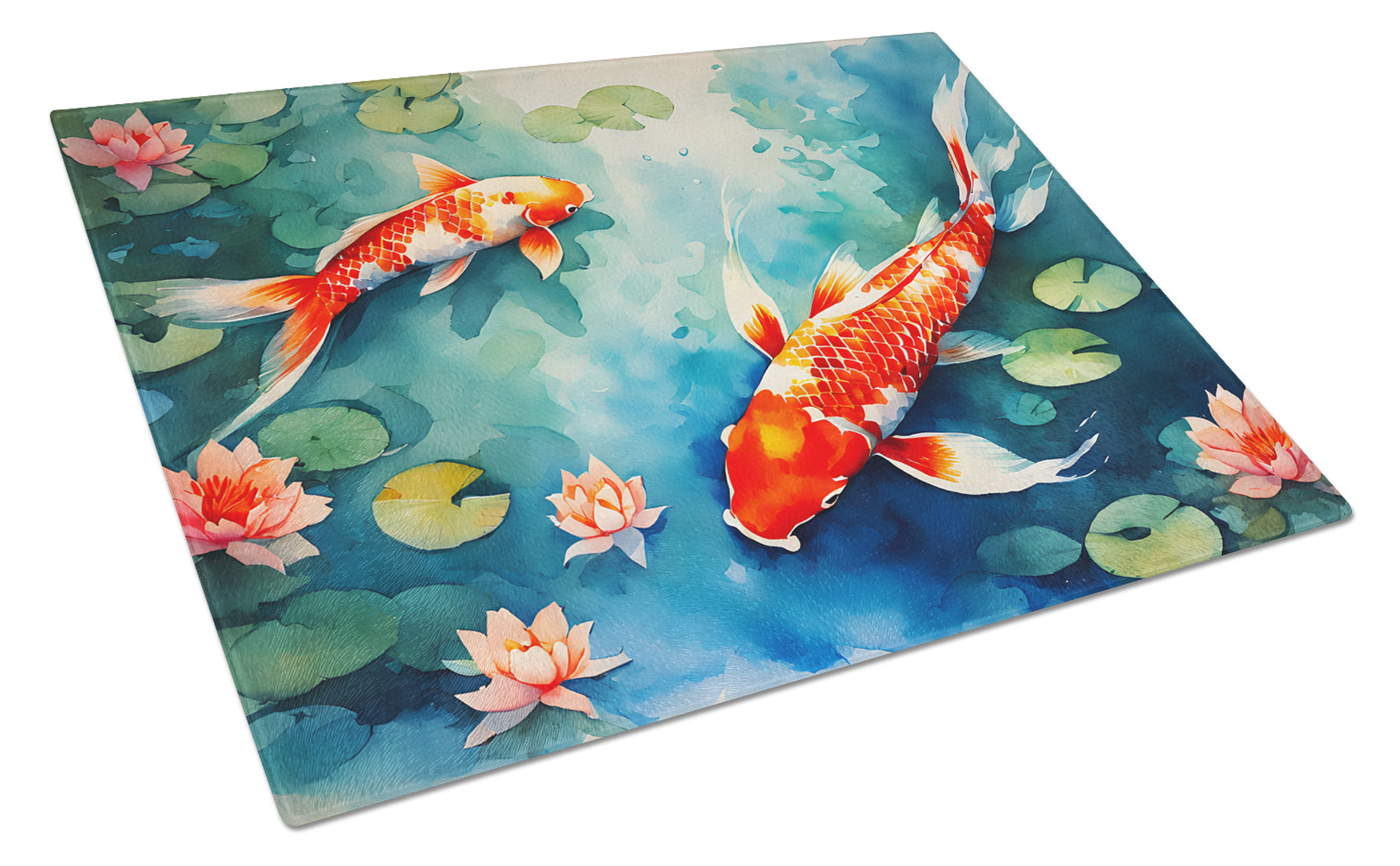 Buy this Koi Fish Glass Cutting Board Large