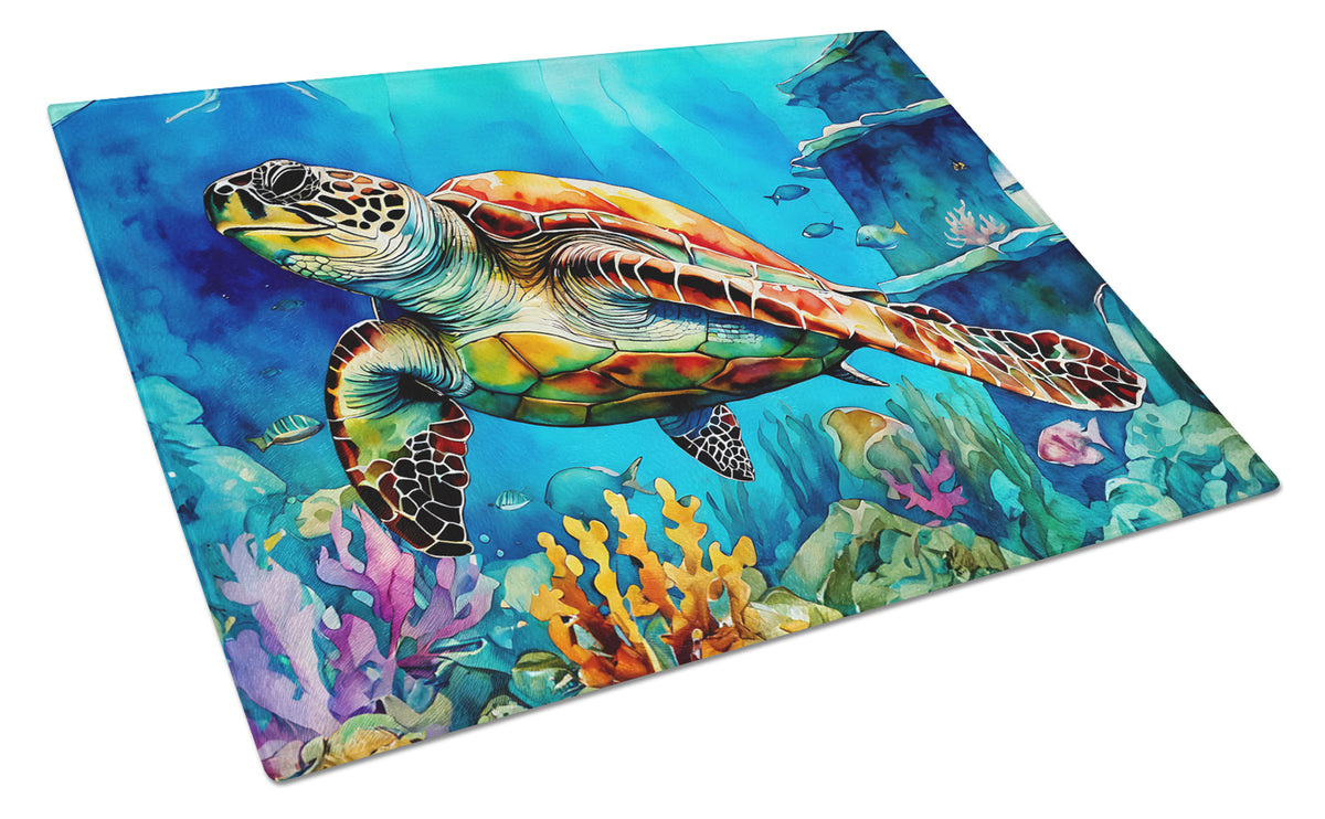 Buy this Loggerhead Sea Turtle Glass Cutting Board Large