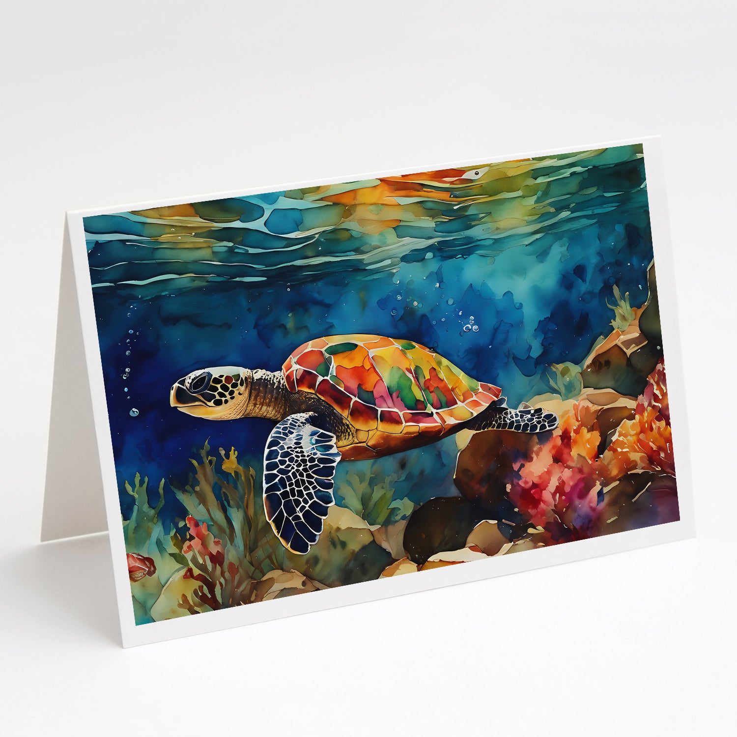Buy this Loggerhead Sea Turtle Greeting Cards Pack of 8