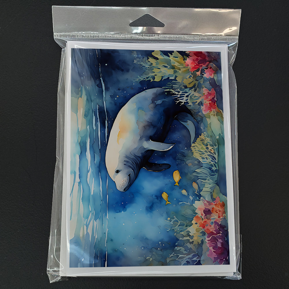 Manatee Greeting Cards Pack of 8
