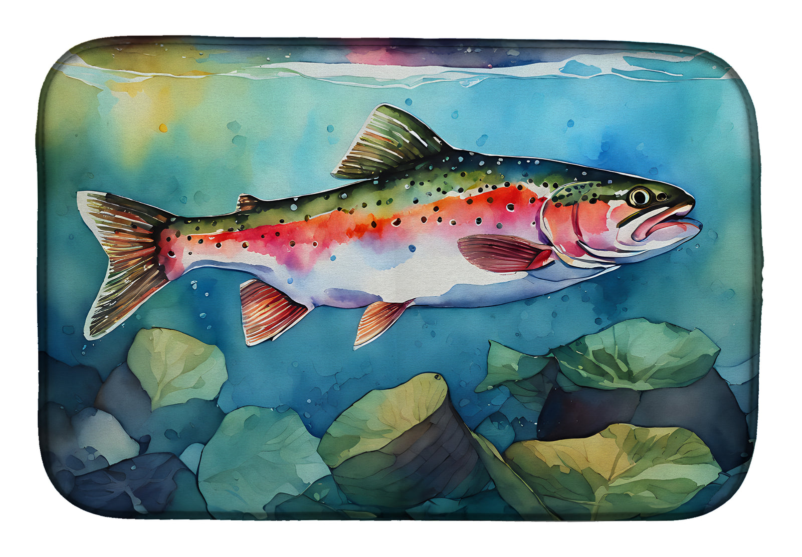Buy this Rainbow Trout Dish Drying Mat