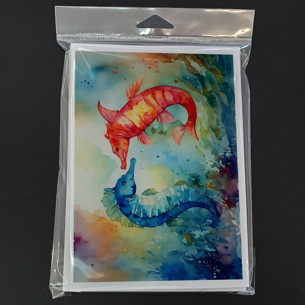 Seahorses Greeting Cards Pack of 8