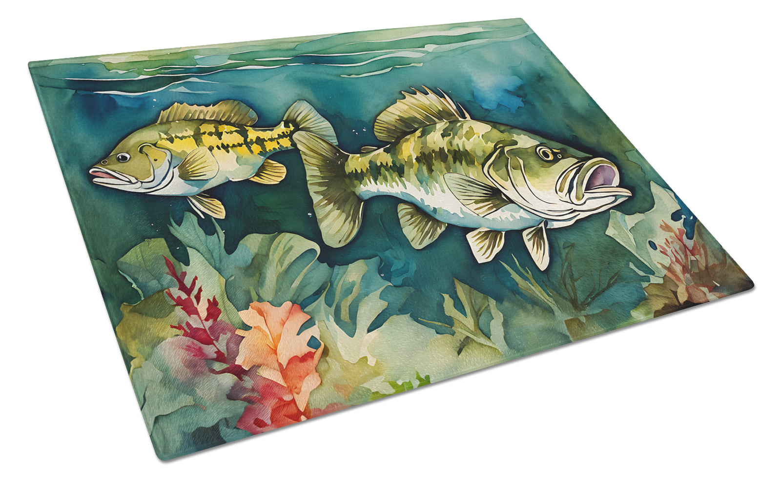 Buy this Smallmouth Bass Glass Cutting Board Large