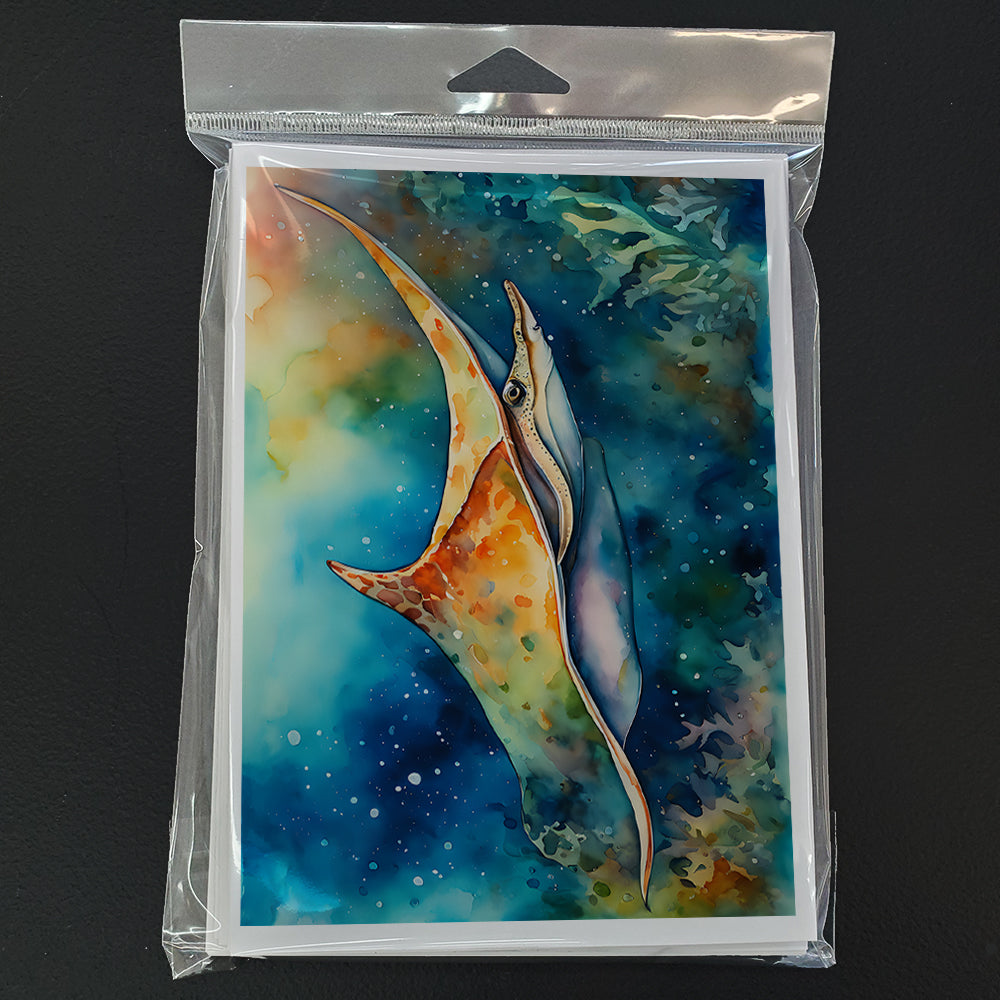 Sting Ray Greeting Cards Pack of 8