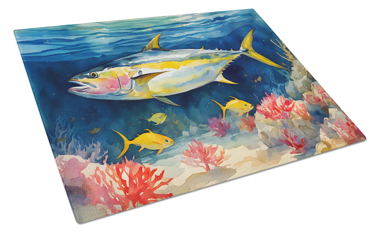 Buy this Yellowfin Tuna Glass Cutting Board Large