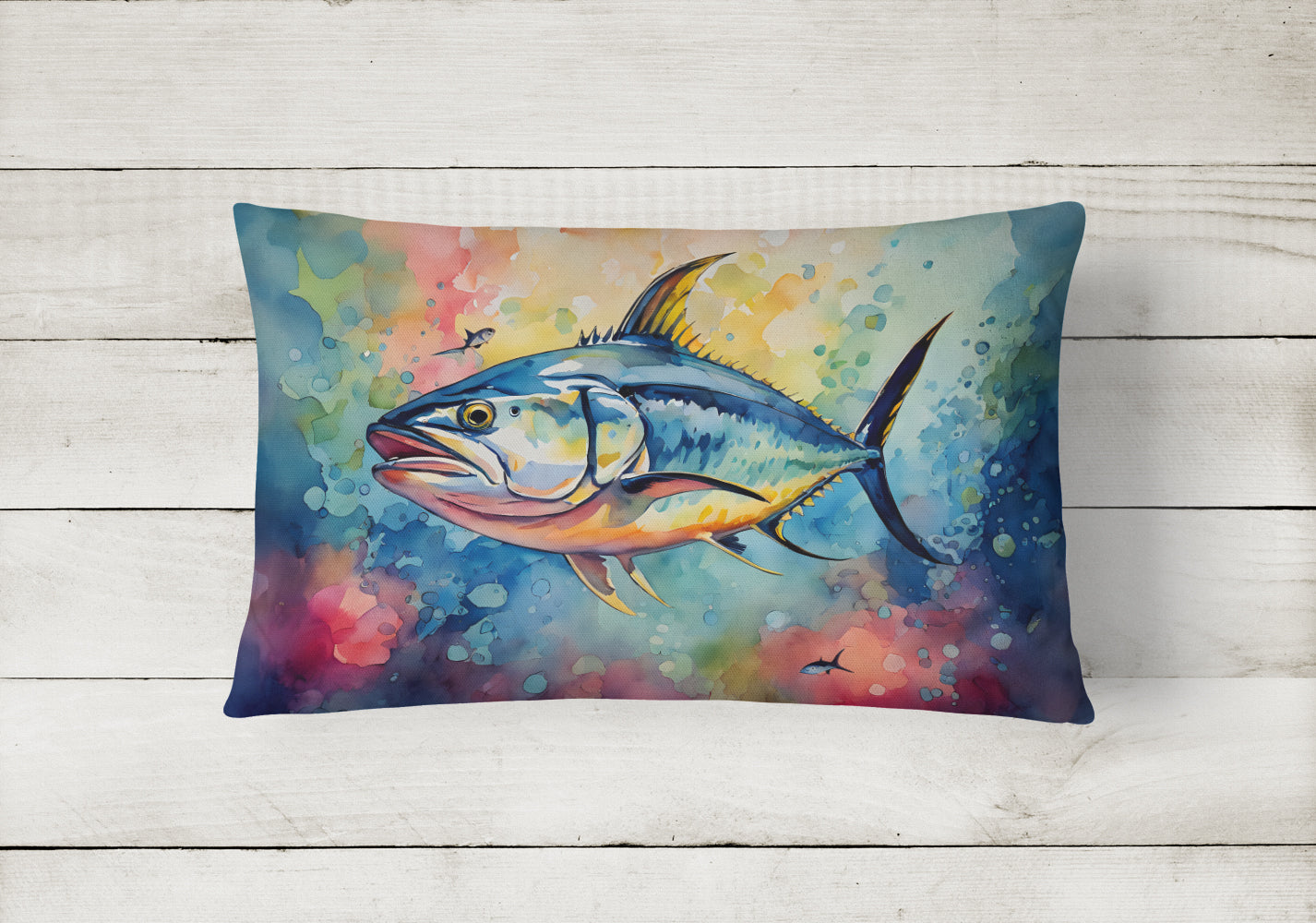 Yellowfin Tuna Throw Pillow